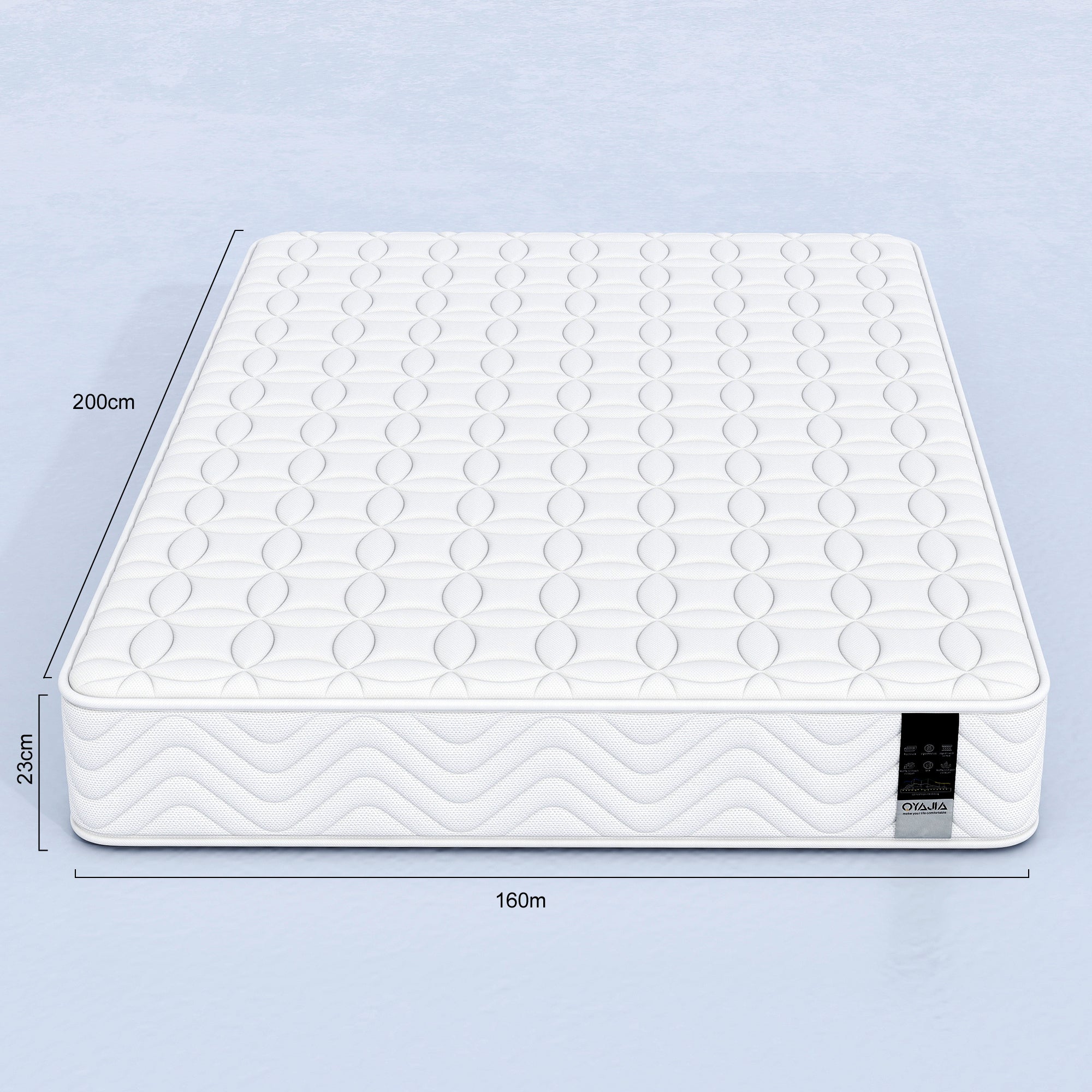 9-Inch Pocket Spring Mattress – Knitted Fabric Hybrid Mattress