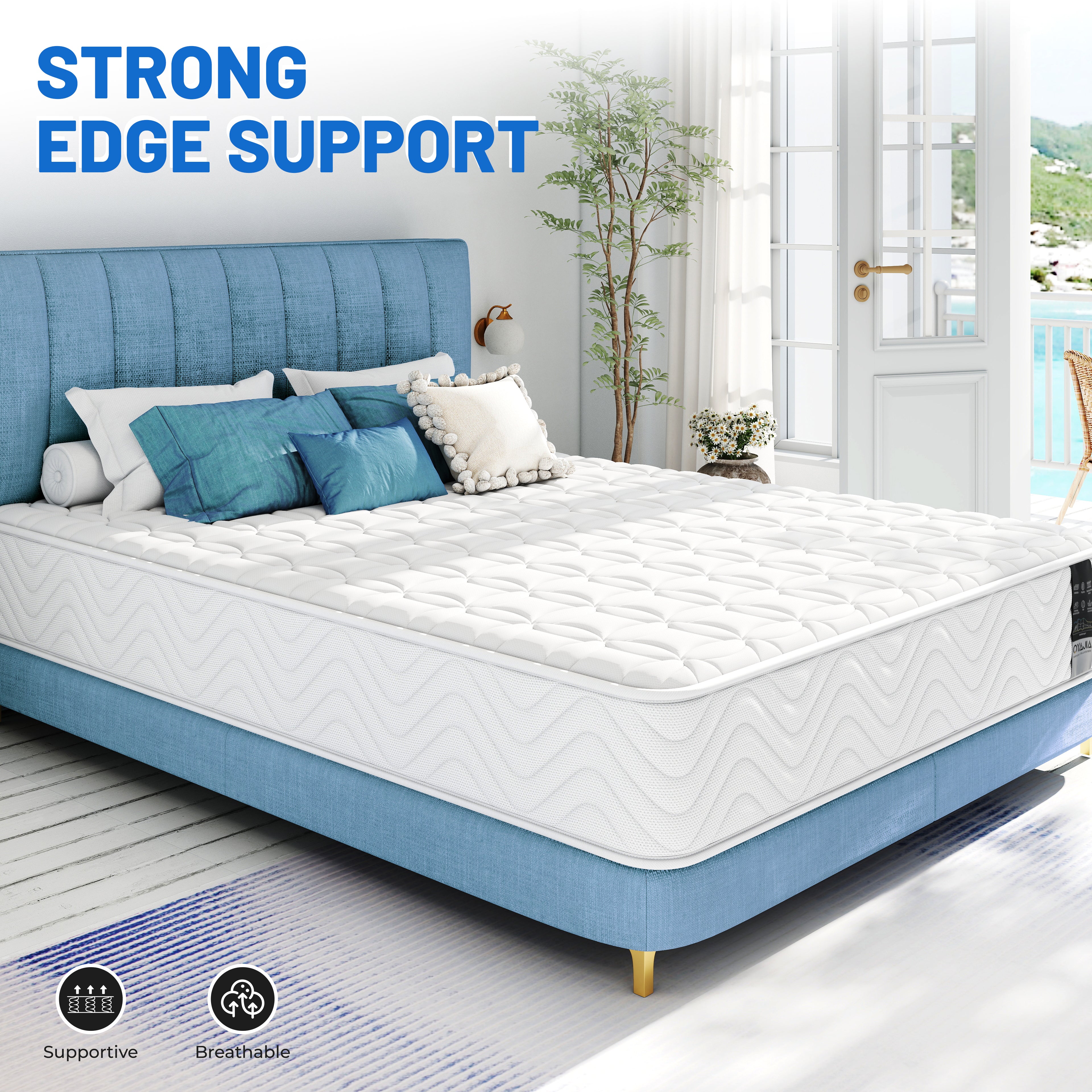 9-Inch Pocket Spring Mattress – Knitted Fabric Hybrid Mattress