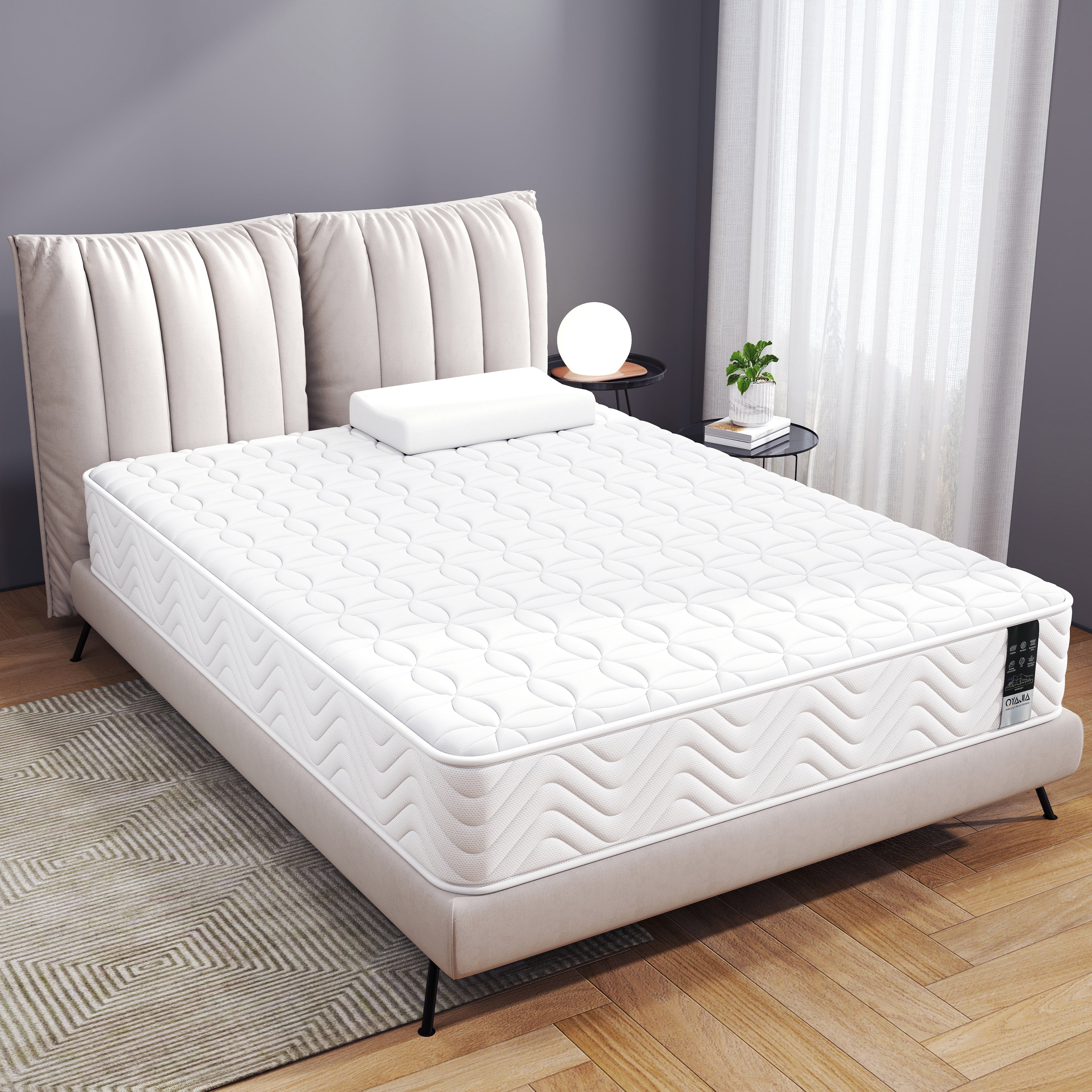 9-Inch Pocket Spring Mattress – Knitted Fabric Hybrid Mattress