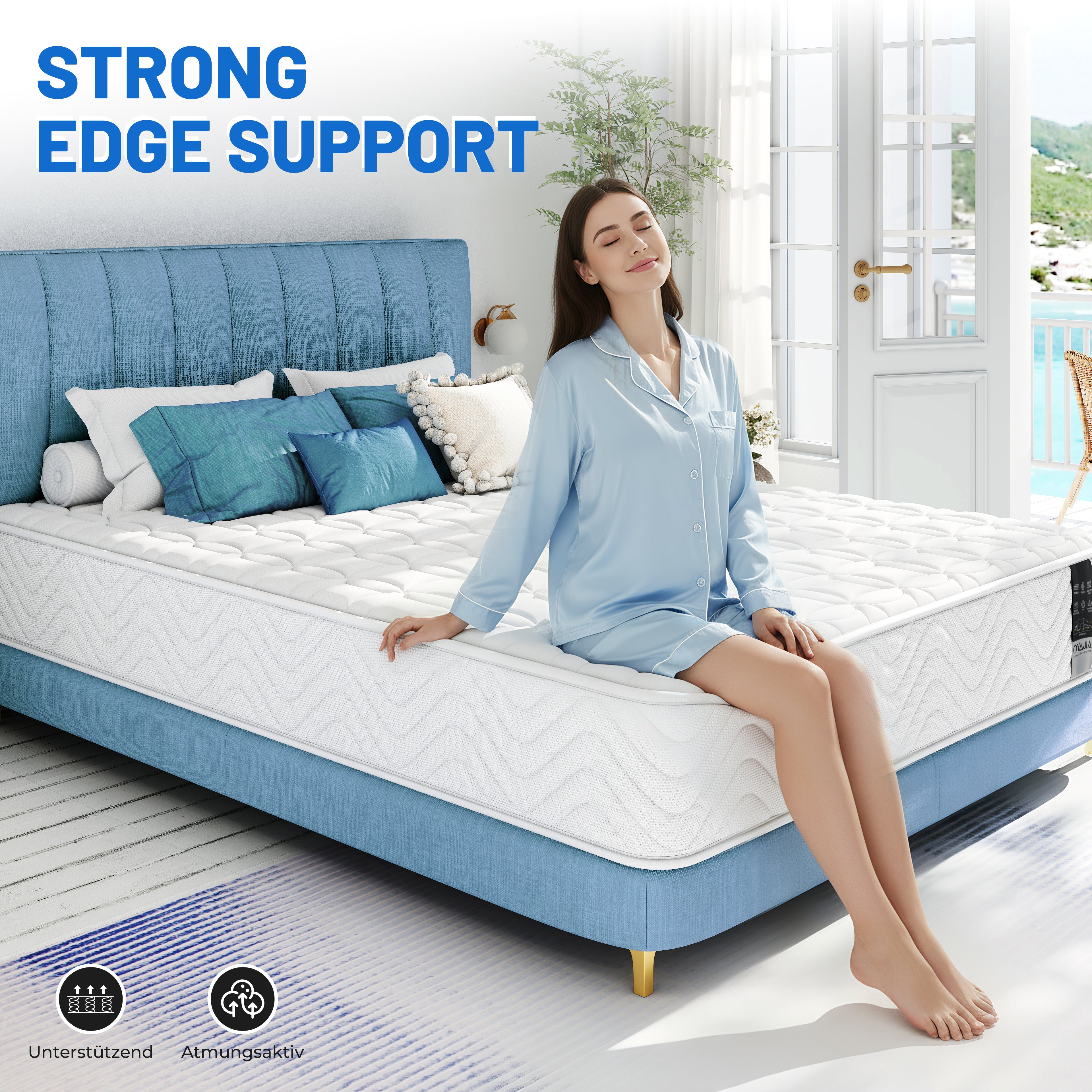 9-Inch Pocket Spring Mattress – Knitted Fabric Hybrid Mattress