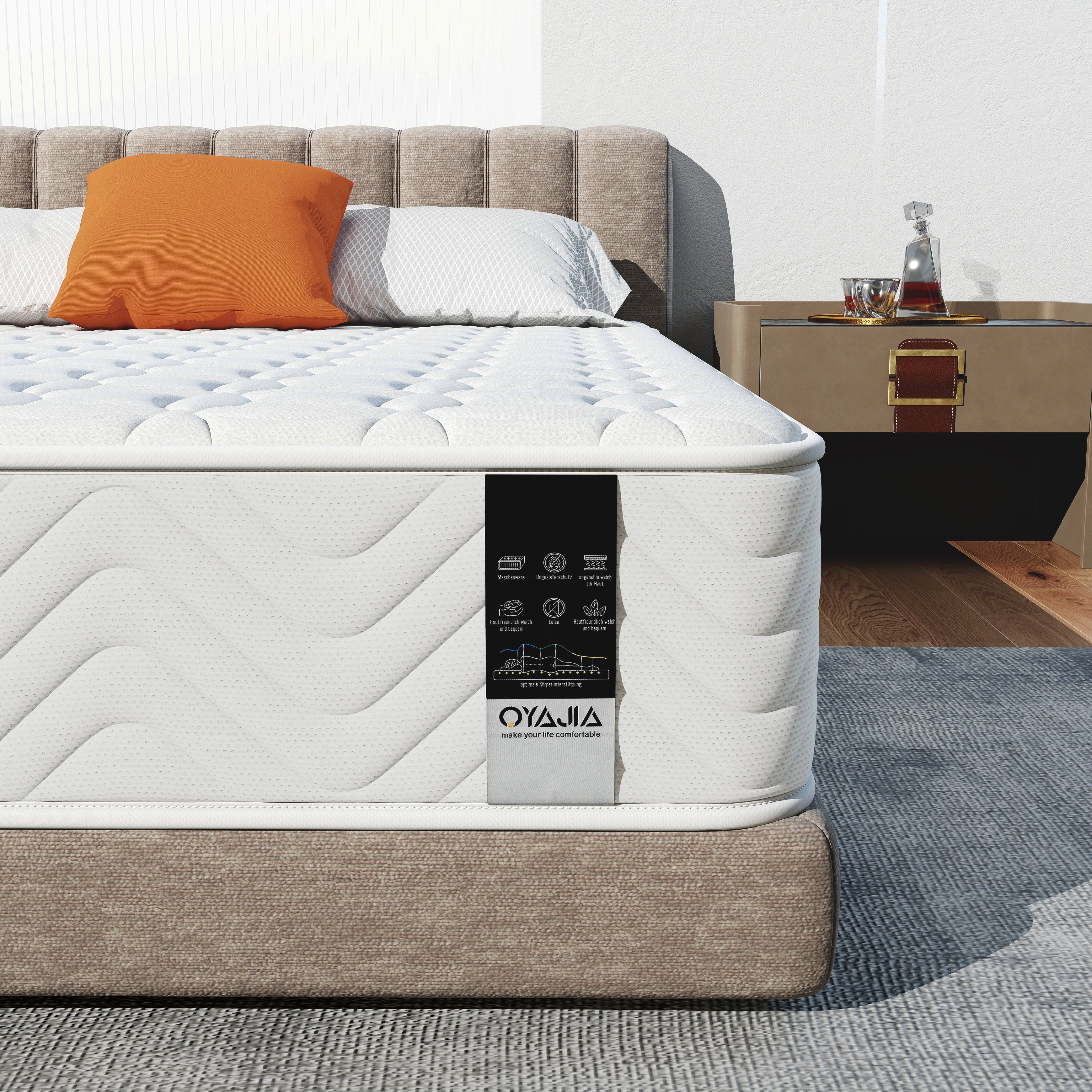 9-Inch Pocket Spring Mattress – Knitted Fabric Hybrid Mattress