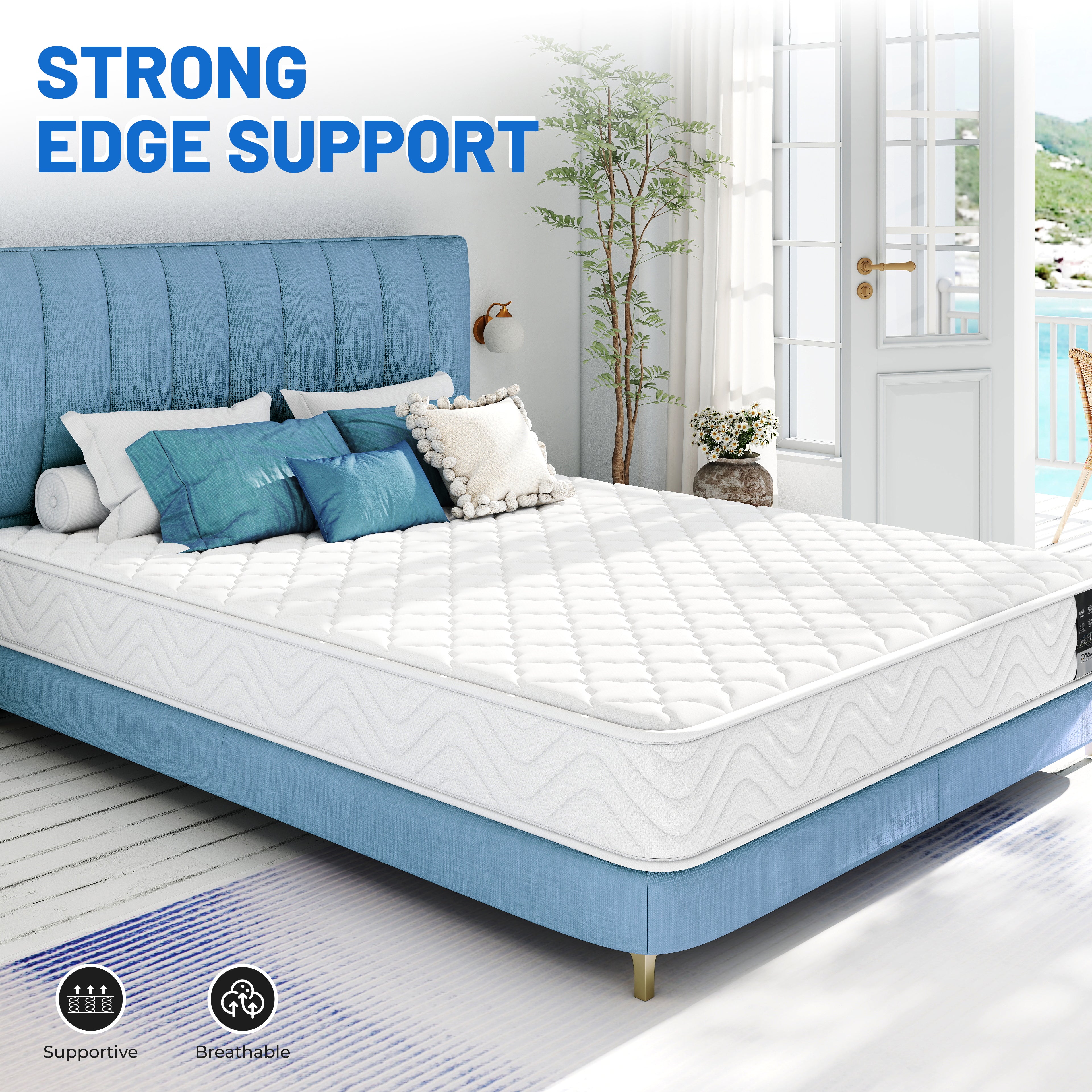 Pocket sprung mattress, 10 layers of high-quality material, 7 zones