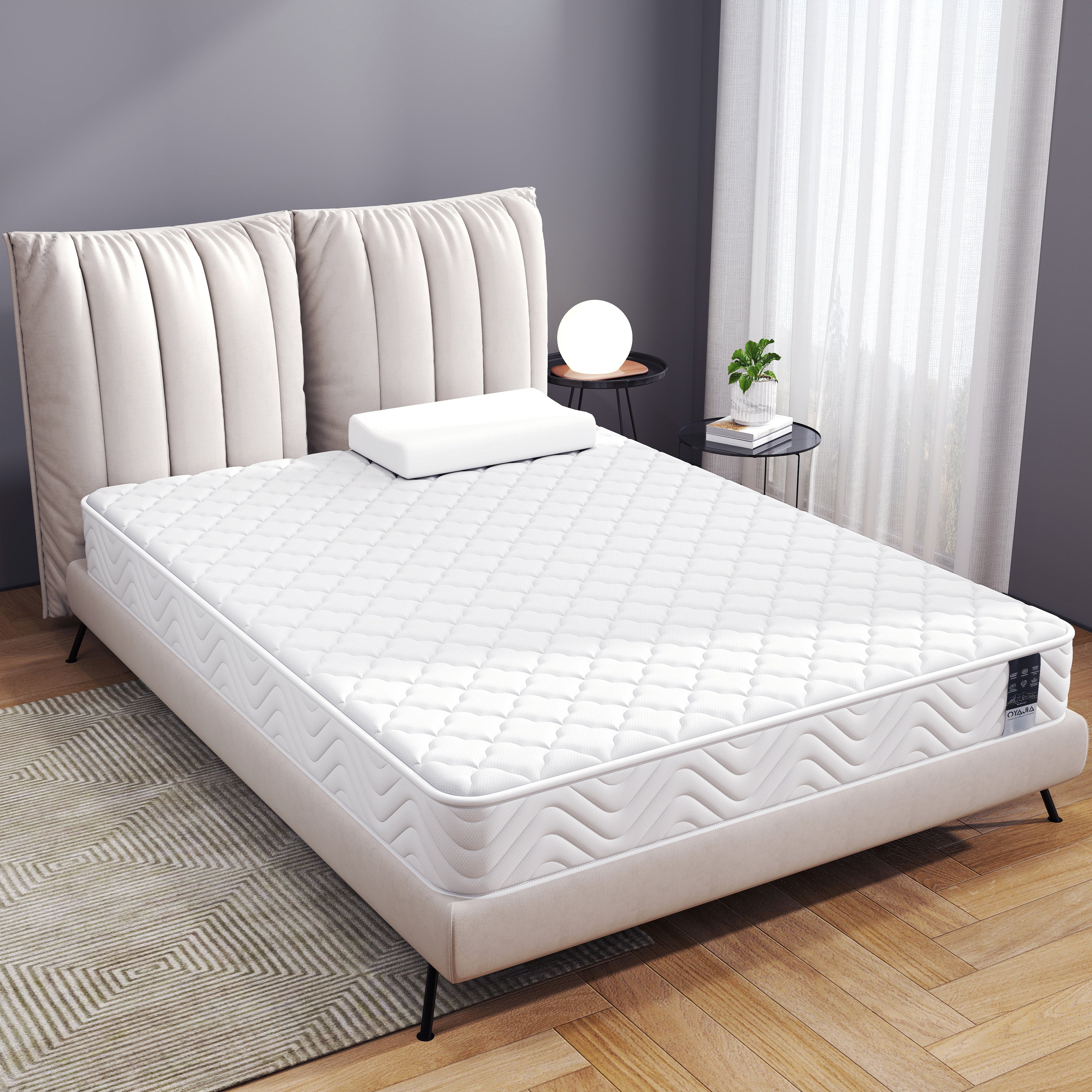 Pocket sprung mattress, 10 layers of high-quality material, 7 zones