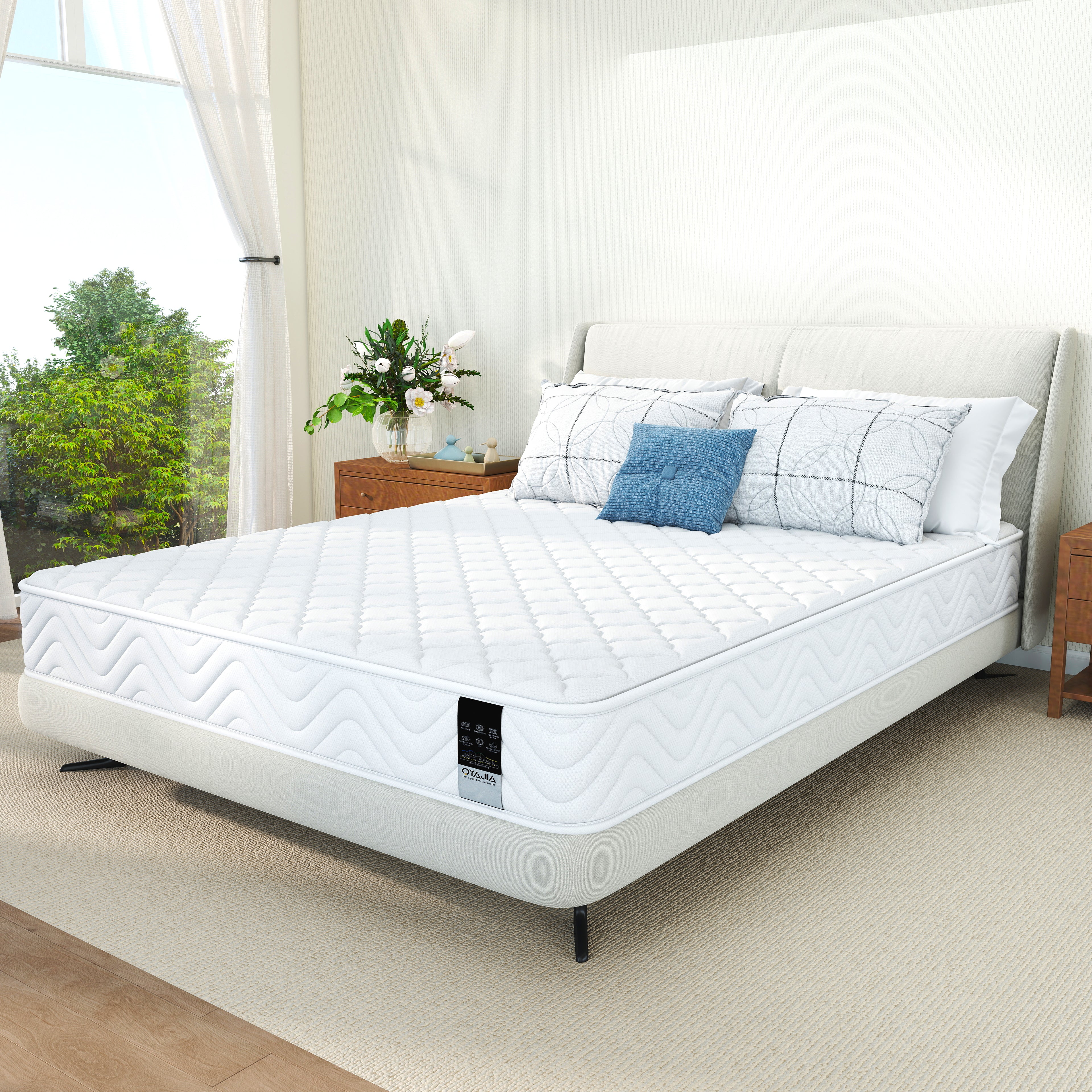 Pocket sprung mattress, 10 layers of high-quality material, 7 zones