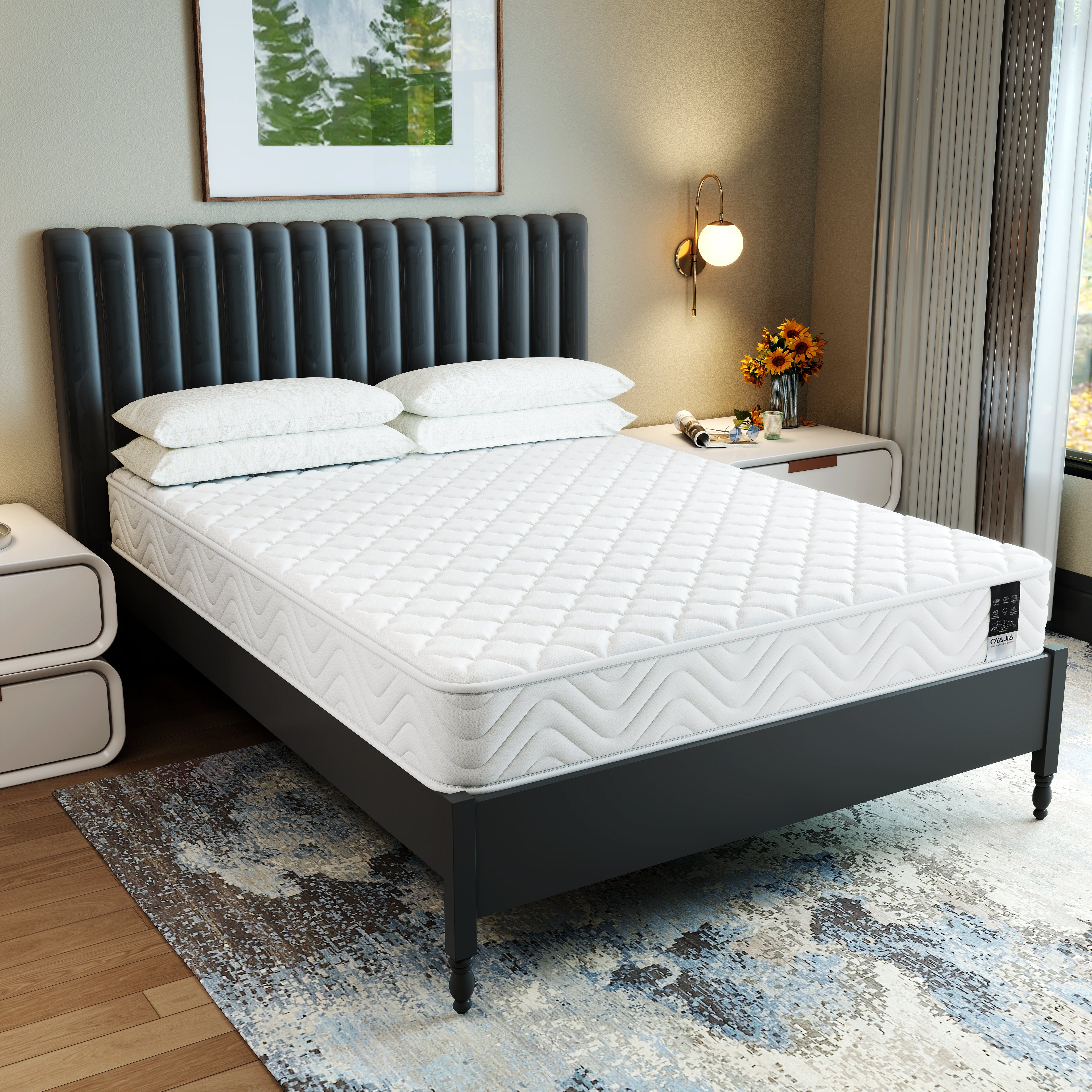 Pocket sprung mattress, 10 layers of high-quality material, 7 zones