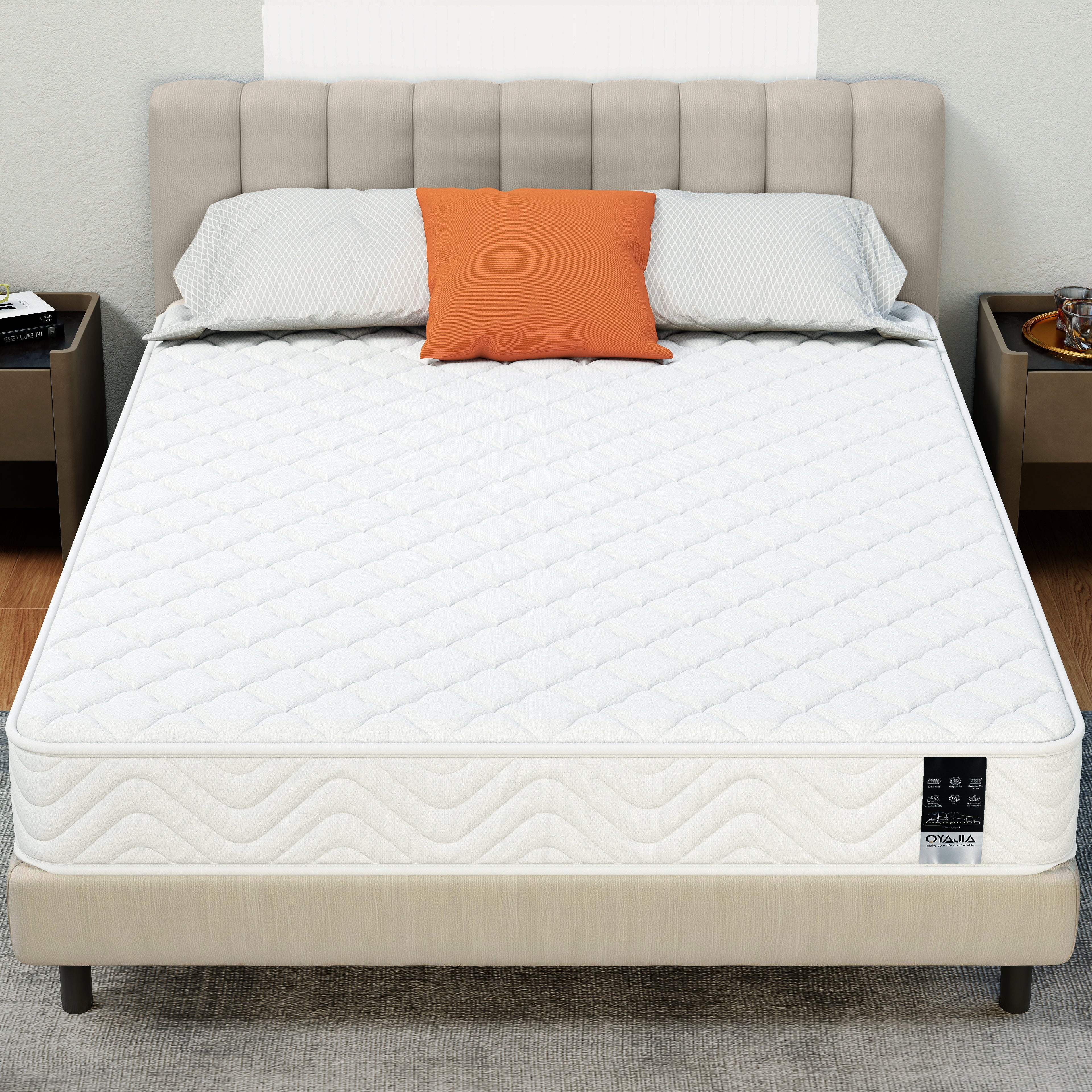 Pocket sprung mattress, 10 layers of high-quality material, 7 zones
