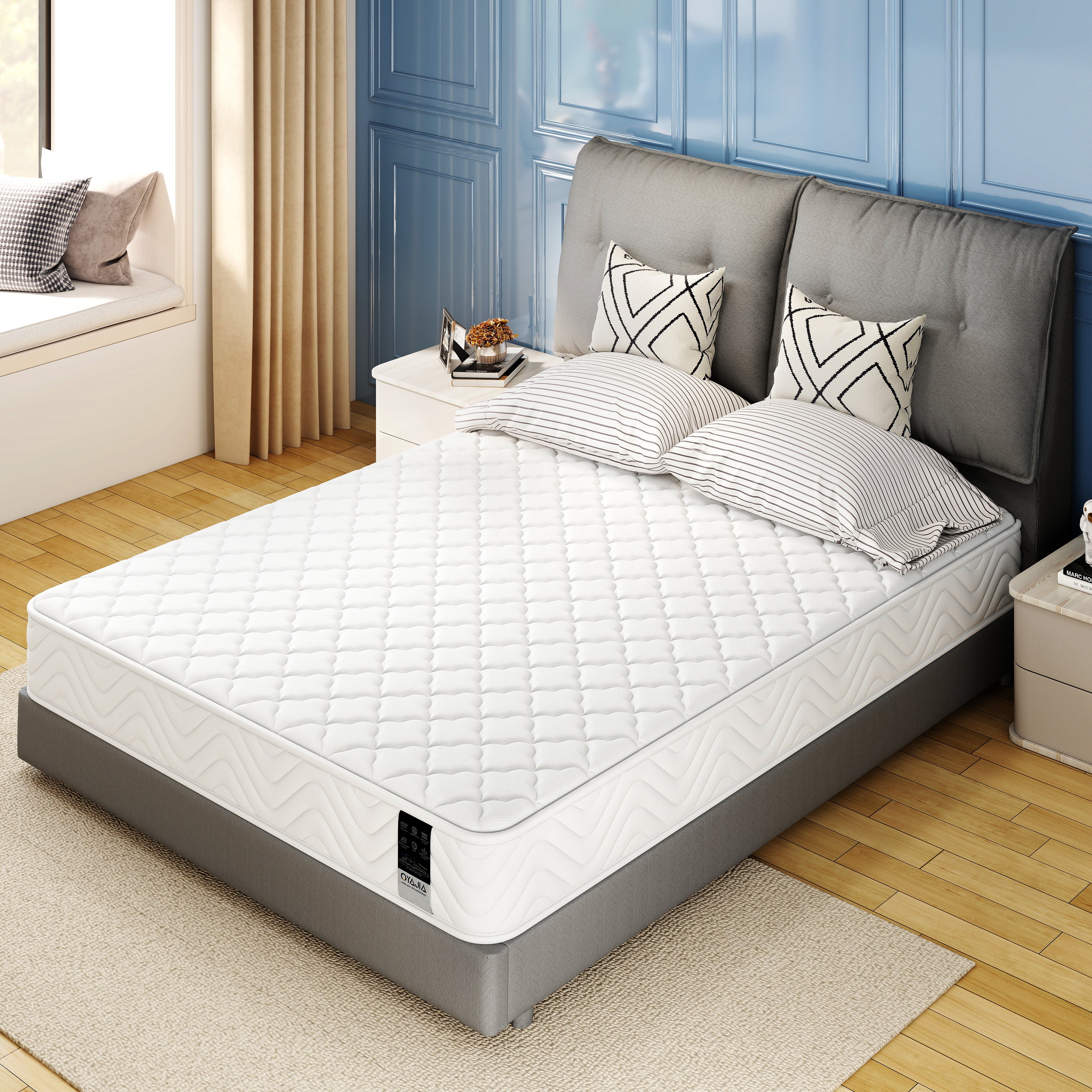 Pocket sprung mattress, 10 layers of high-quality material, 7 zones