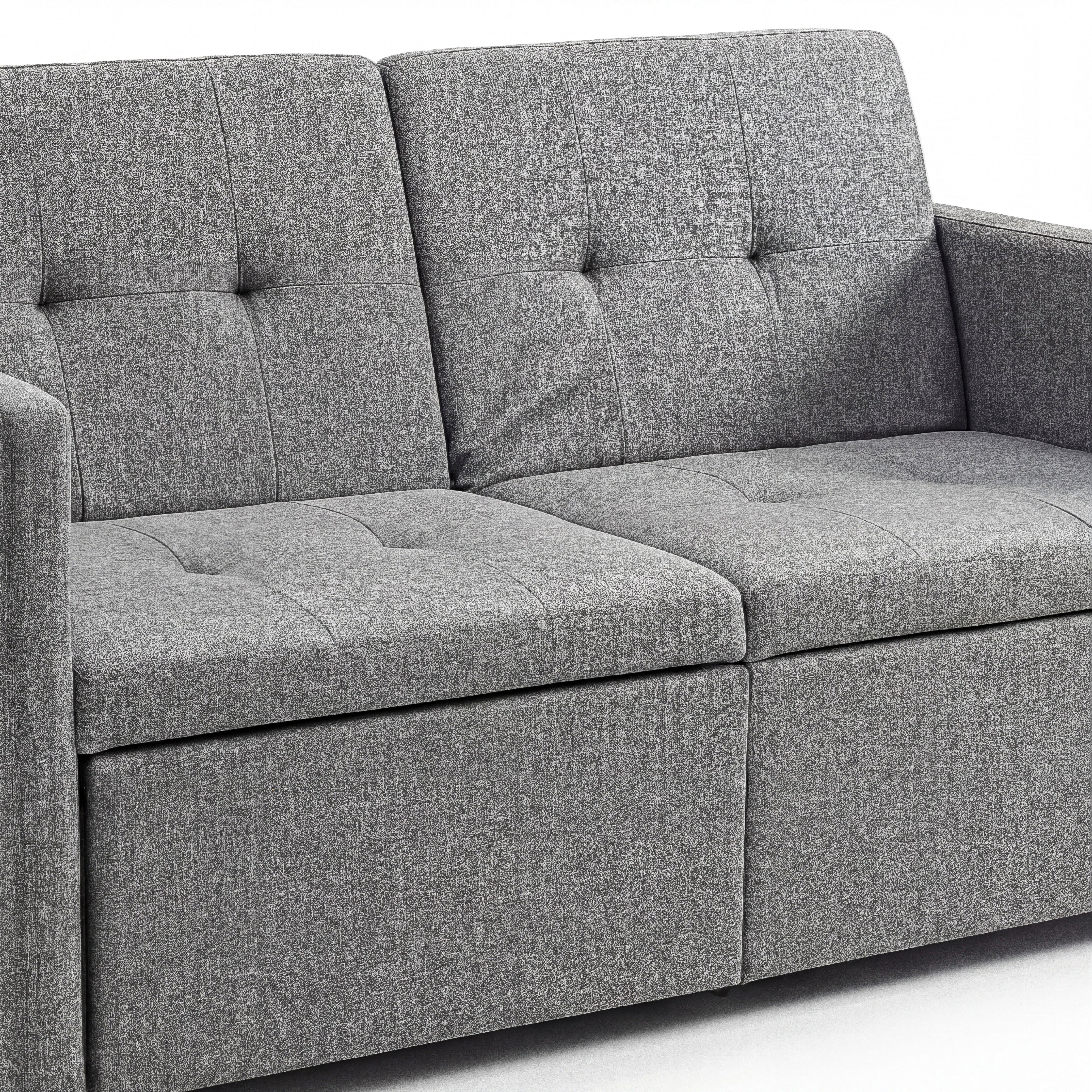 OYAJIA 3-in-1 Convertible Sofa Bed for Two with Adjustable Backrest