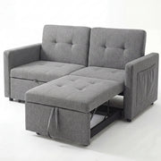 OYAJIA 3-in-1 Convertible Sofa Bed for Two with Adjustable Backrest