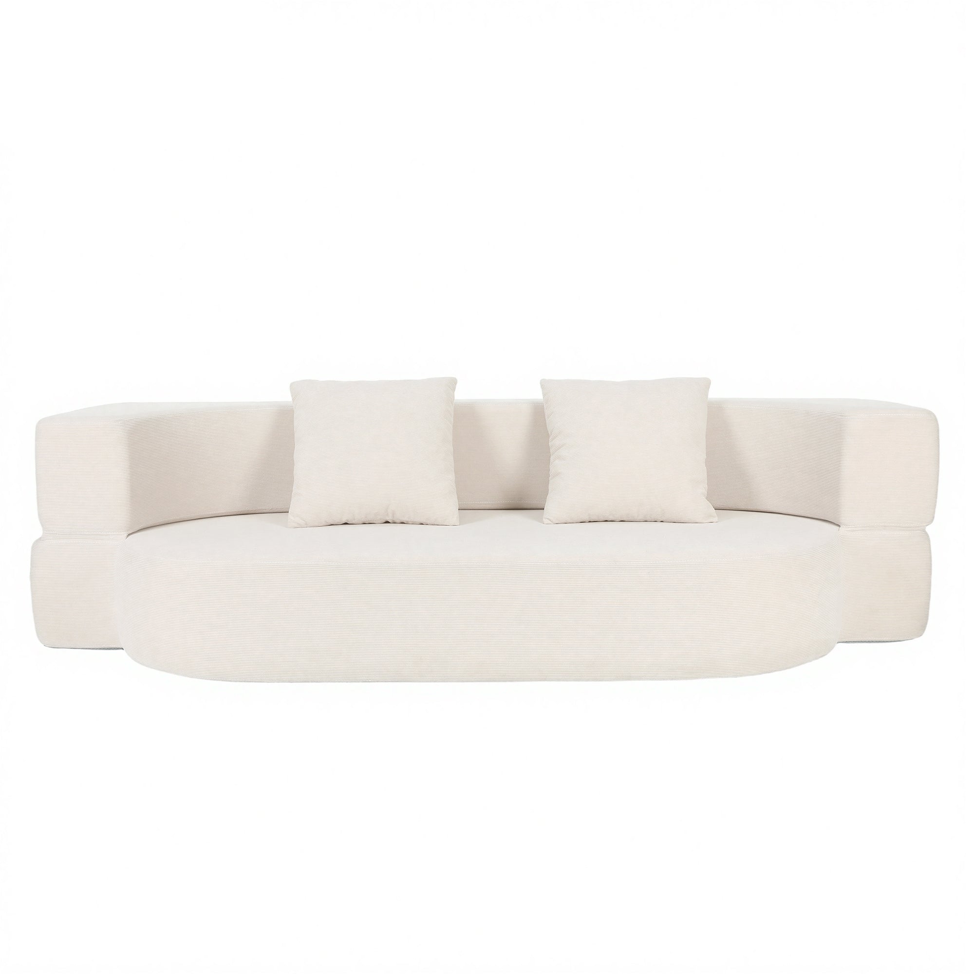 OYAJIA Foldable Sofa Bed with Two Pillows, 193 x 81 cm
