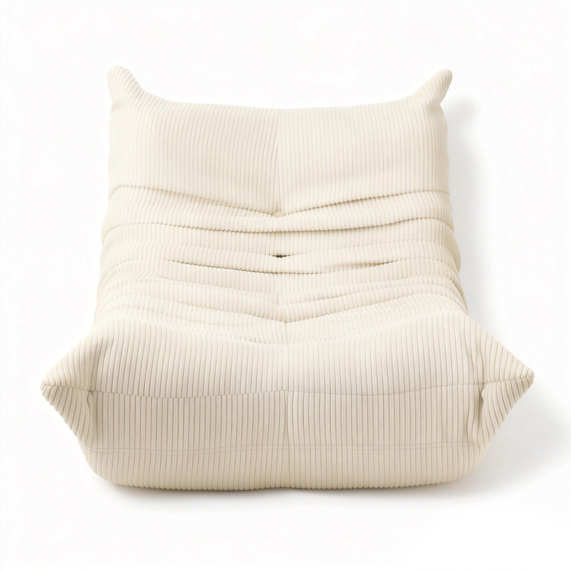 OYAJIA Corduroy Bean Bag Chair with High-Density Foam and Backrest