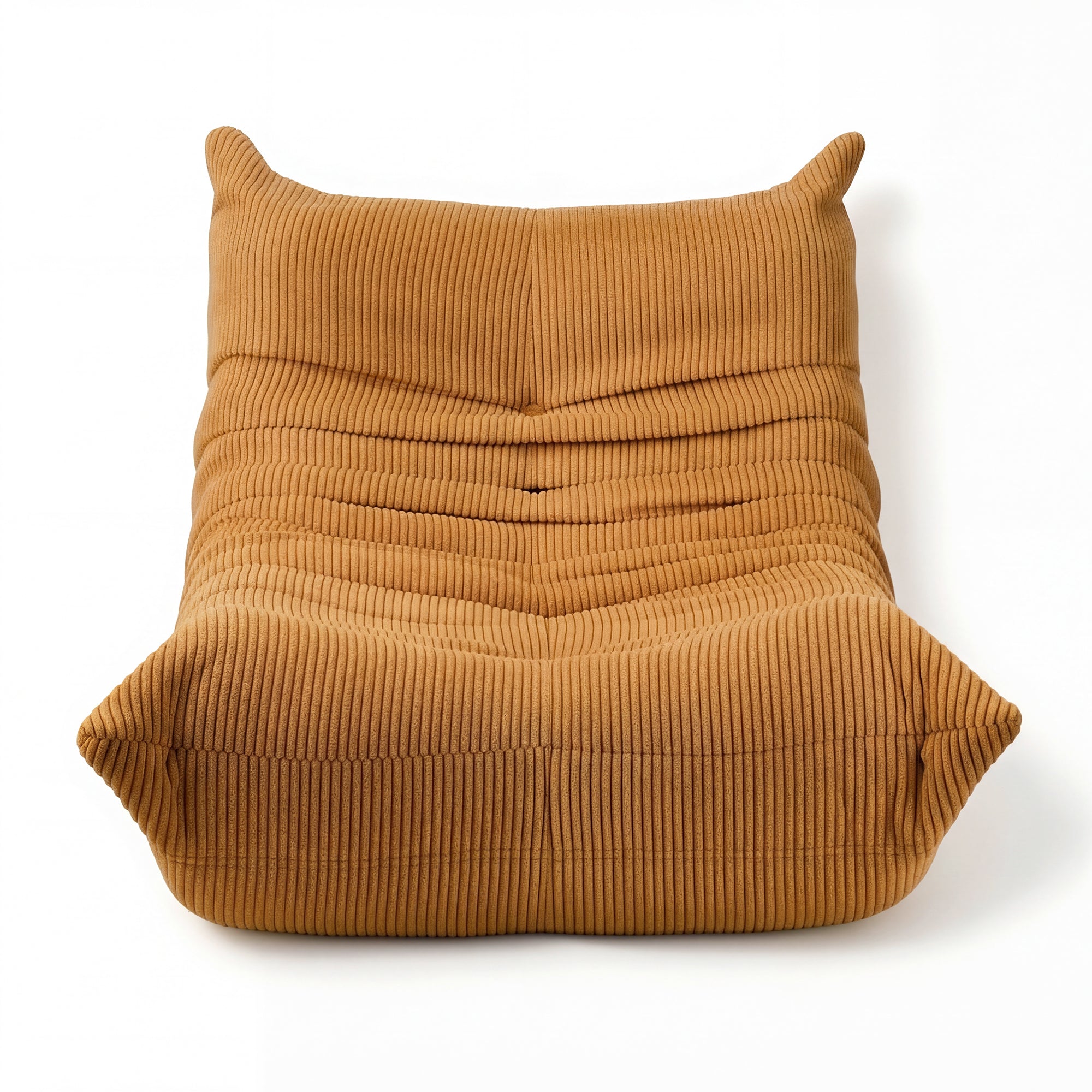 OYAJIA Corduroy Bean Bag Chair with High-Density Foam and Backrest