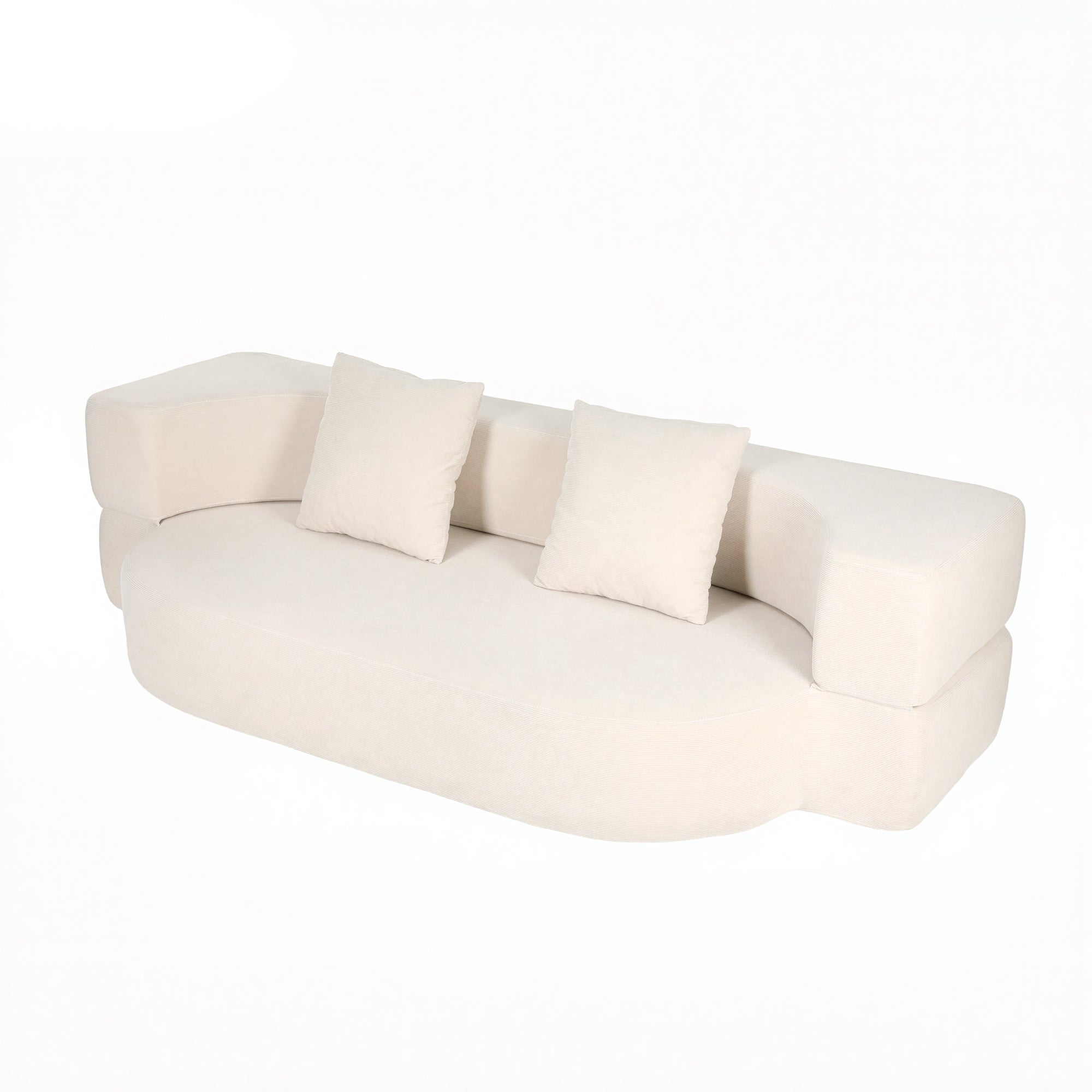 OYAJIA Klappbares Schlafsofa mit zwei Kissen, 193 x 81 cm