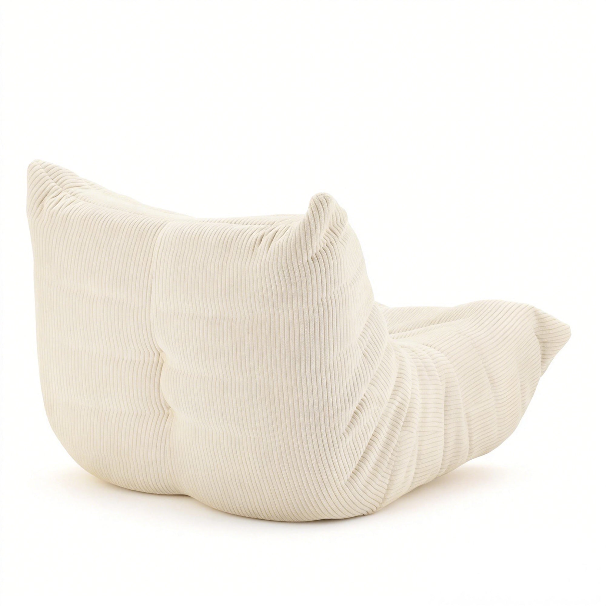 OYAJIA Corduroy Bean Bag Chair with High-Density Foam and Backrest