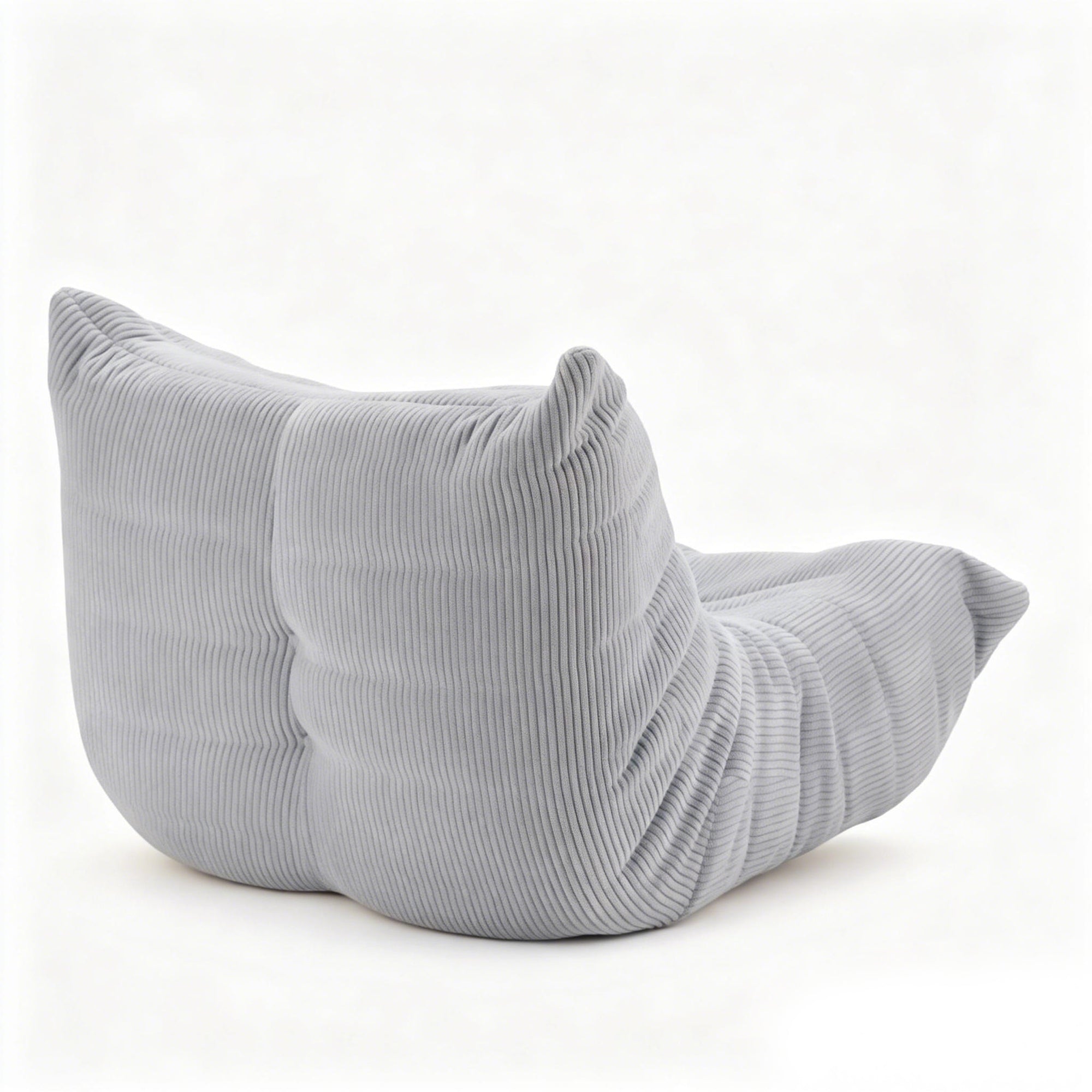OYAJIA Corduroy Bean Bag Chair with High-Density Foam and Backrest