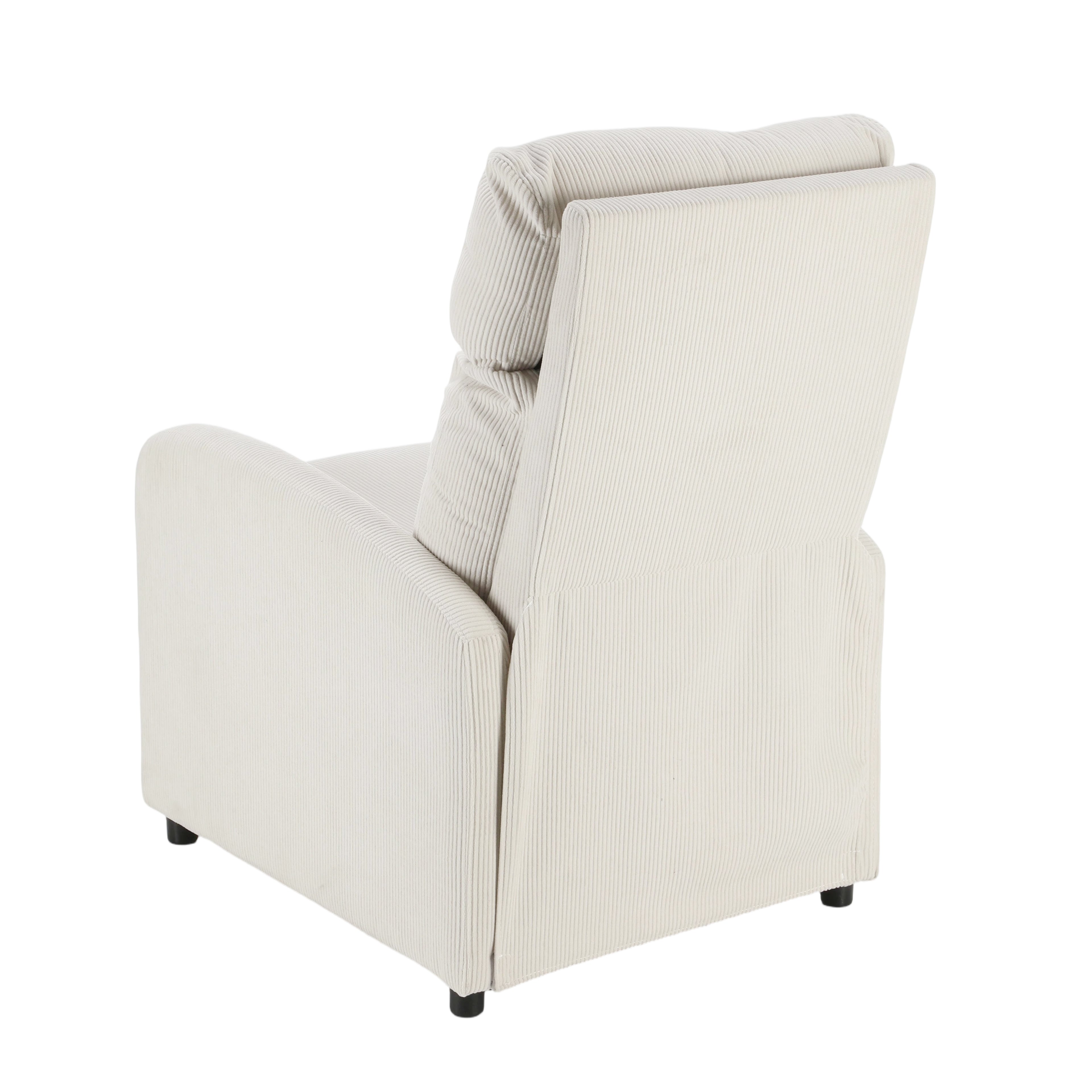 OYAJIA Ergonomic Reclining Lounge Chair with Adjustable Backrest and Side Pocket