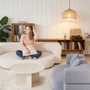 OYAJIA Foldable Sofa Bed with Two Pillows
