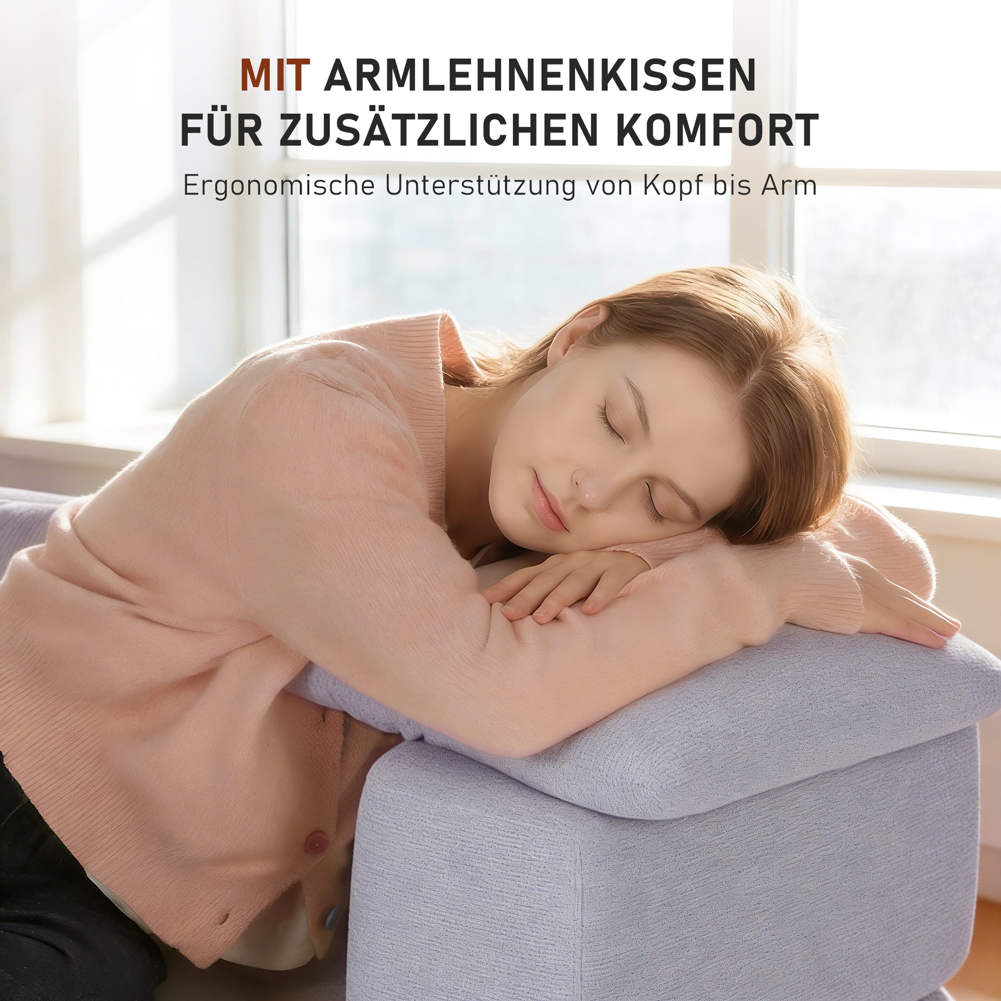 OYAJIA Klappbares Schlafsofa mit zwei Kissen, 193 x 81 cm