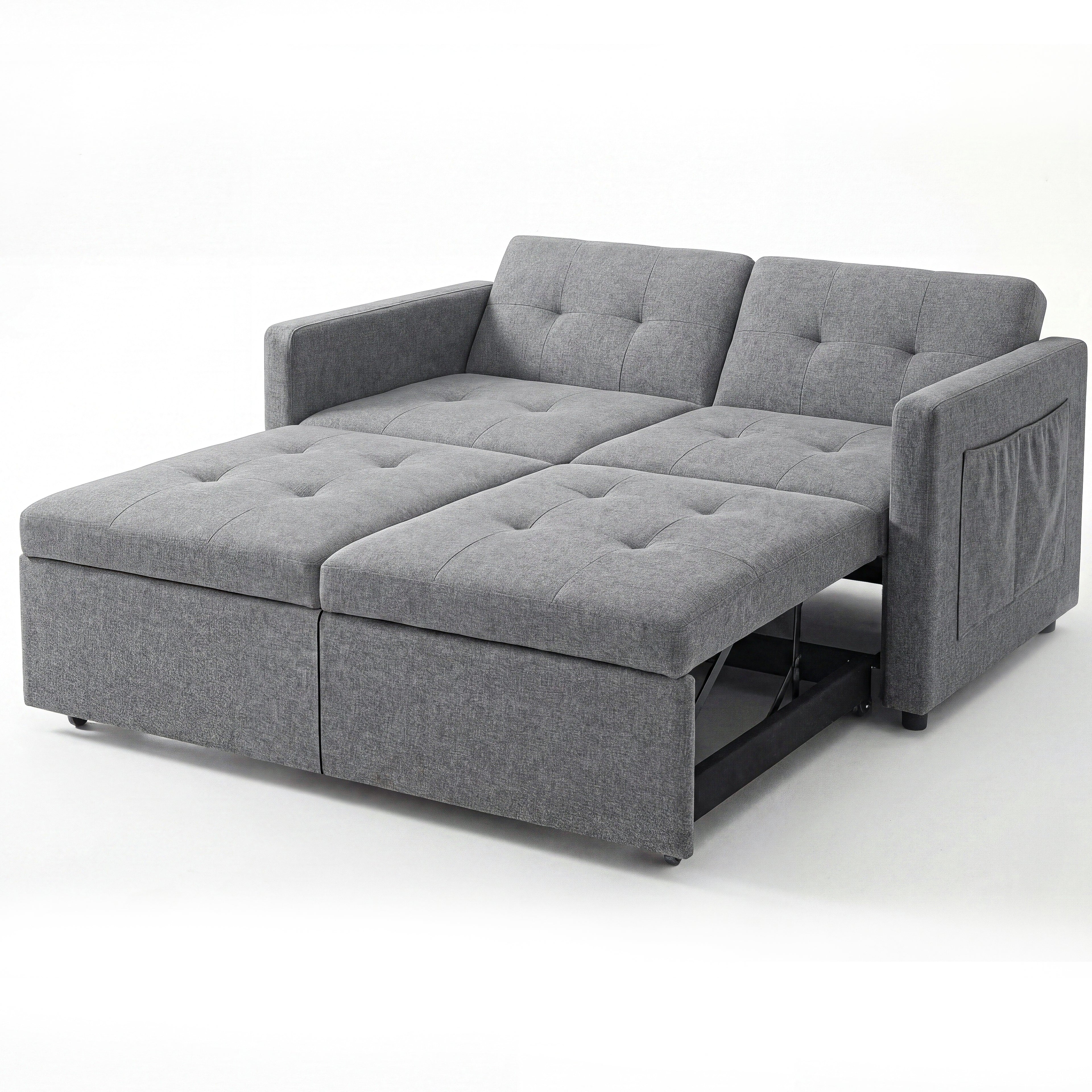 OYAJIA 3-in-1 Convertible Sofa Bed for Two with Adjustable Backrest