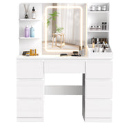 OYAJIA Vanity Dressing Table with Mirror and Storage Drawers