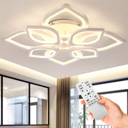 OYAJIA 44W Modern LED Ceiling Light, Dimmable Flower Design with Remote