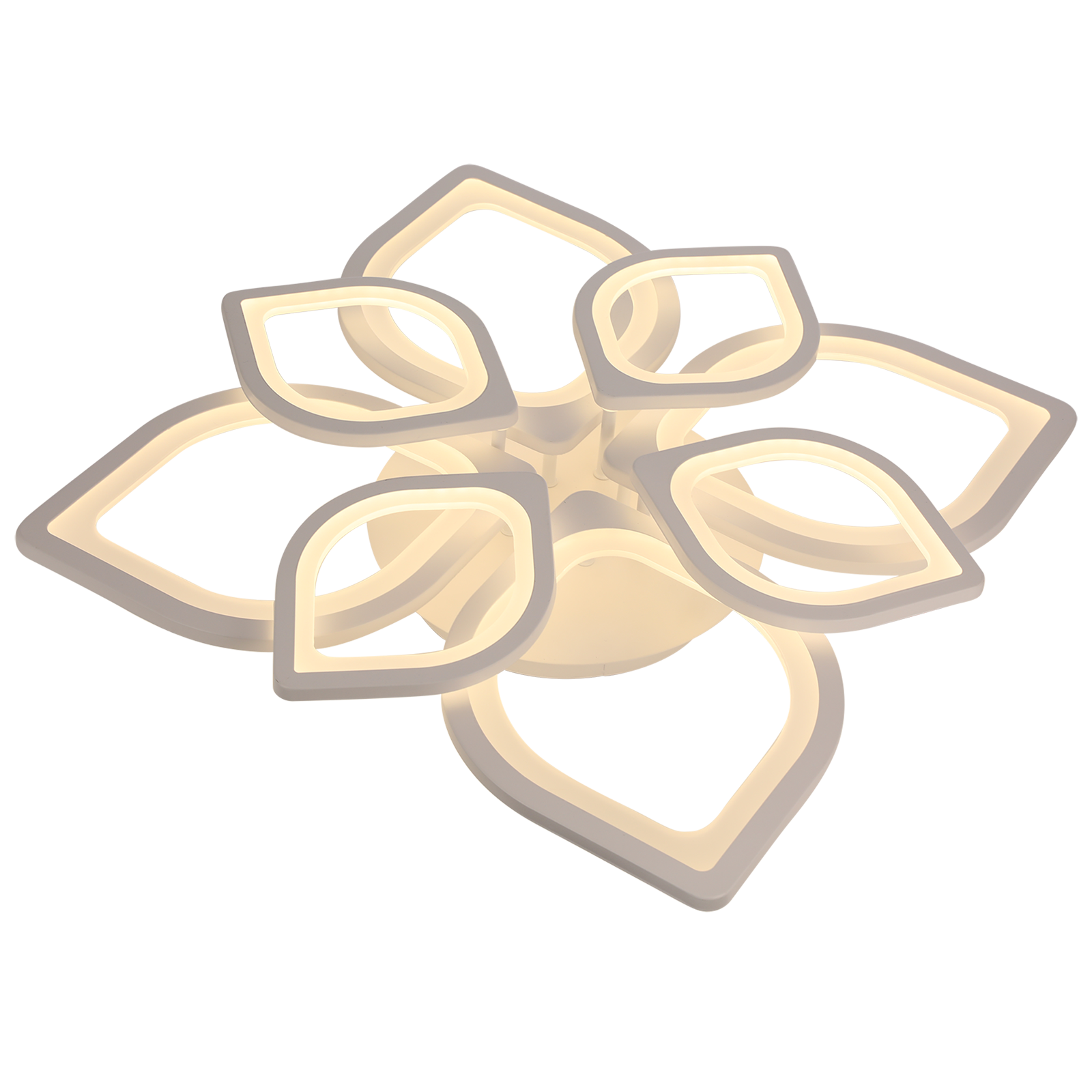 OYAJIA 44W Modern LED Ceiling Light, Dimmable Flower Design with Remote