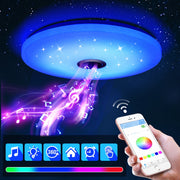 OYAJIA 60W LED Ceiling Light with Bluetooth Speaker, RGB, App and Remote Control