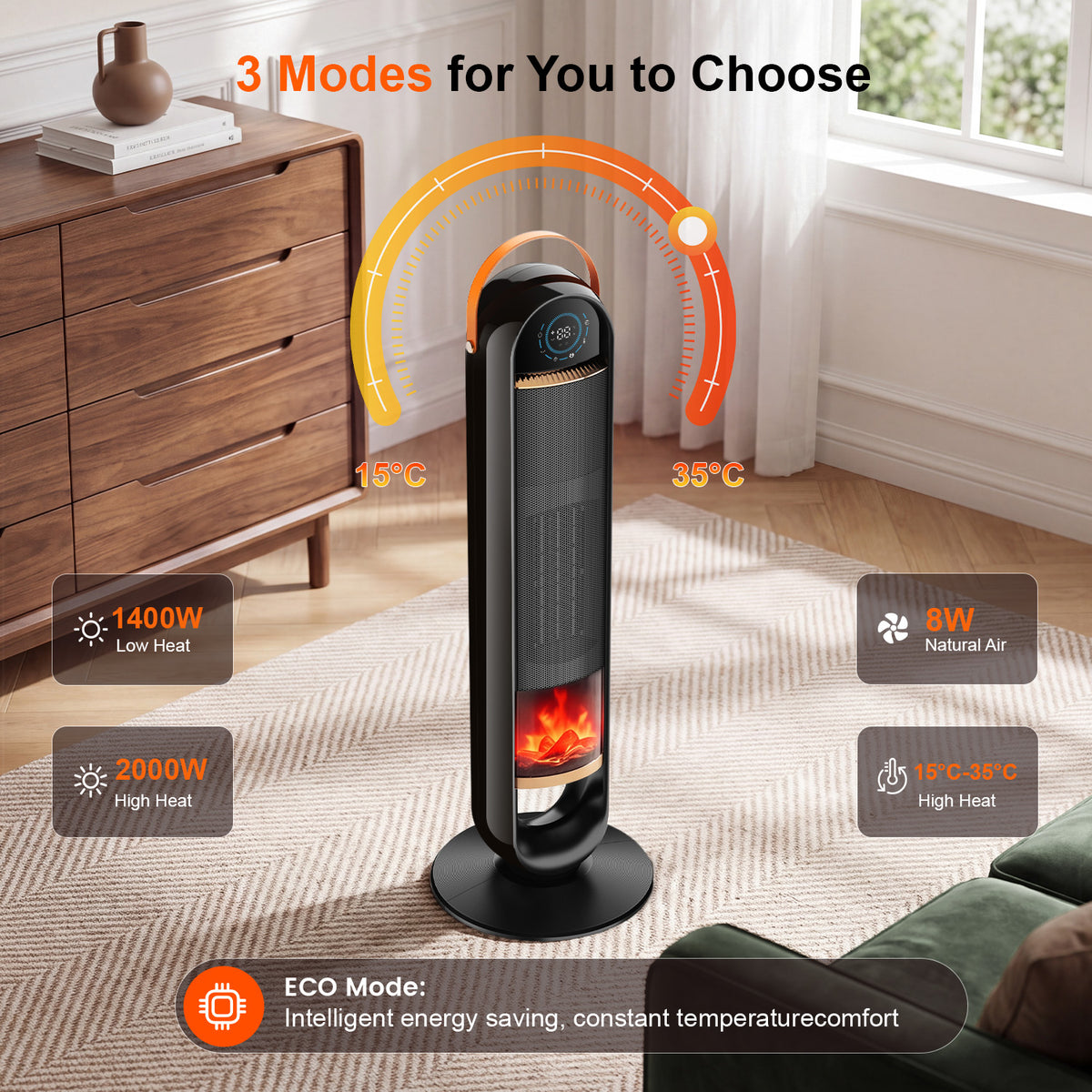 OYAJIA 2000W Ceramic Space Heater