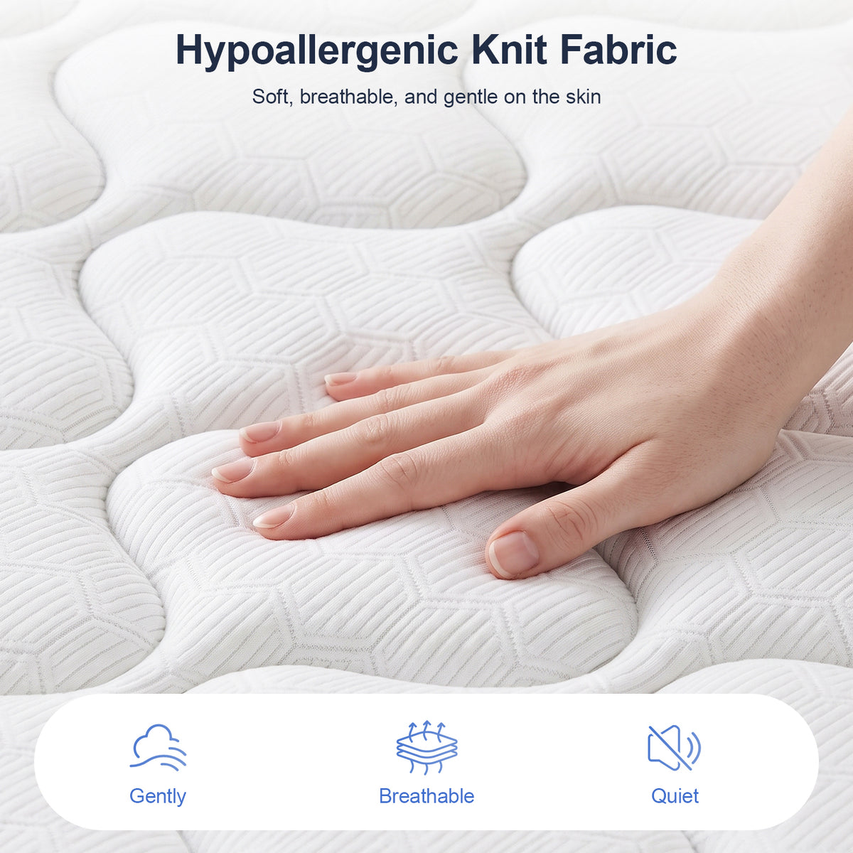 OYAJIA 23cm Pocket Spring Mattress
