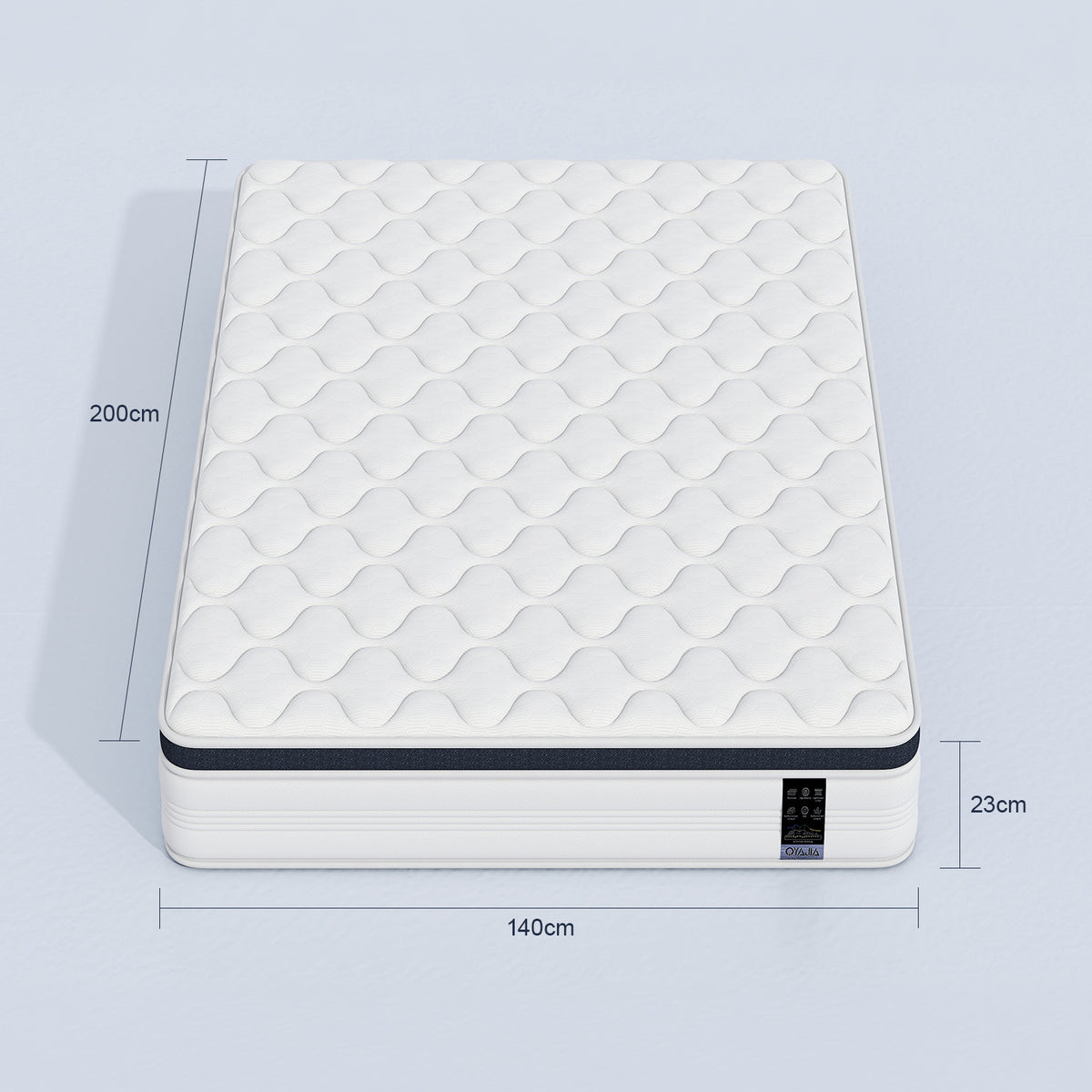 OYAJIA 23cm Pocket Spring Mattress