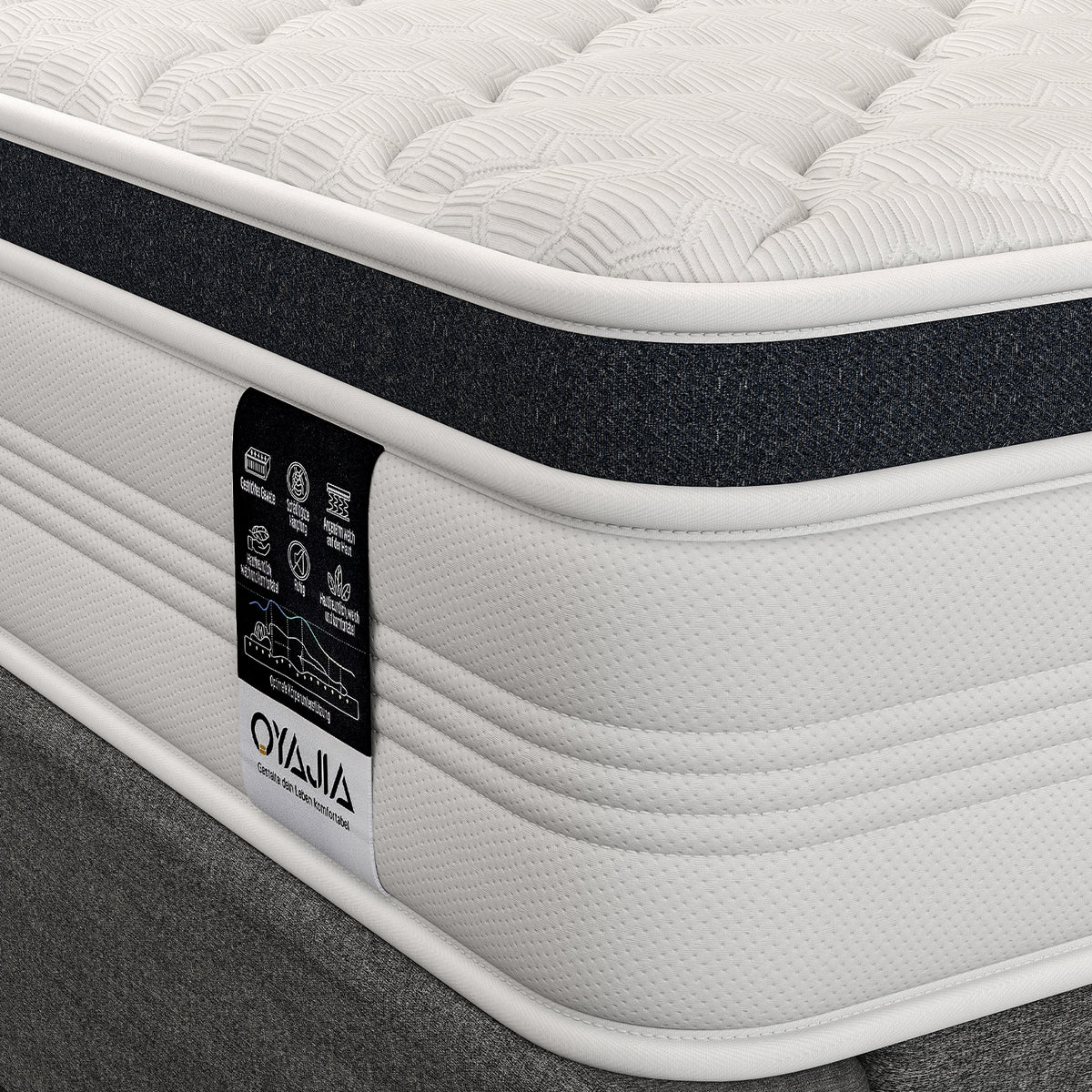 OYAJIA 23cm Pocket Spring Mattress