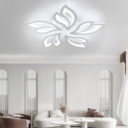 OYAJIA 54W RGB LED-Deckenleuchte mit Fernbedienung, dimmbar 3000-6500K, florales Design