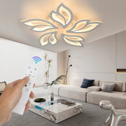 OYAJIA 54W RGB LED Ceiling Light with Remote Control, Dimmable 3000-6500K Floral Design