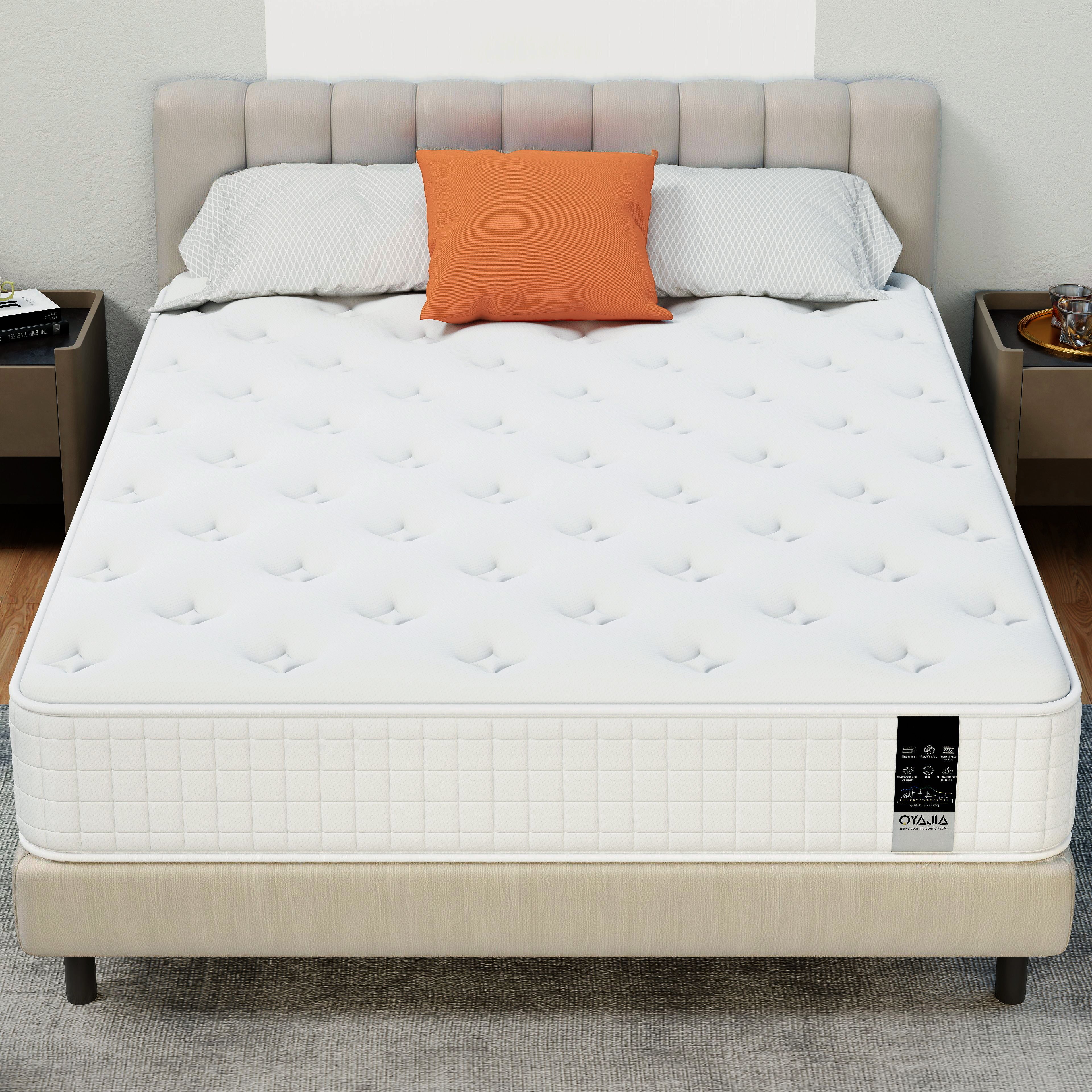OYAJIA 7-Zone Pocket Spring Mattress with 10-Layer Construction