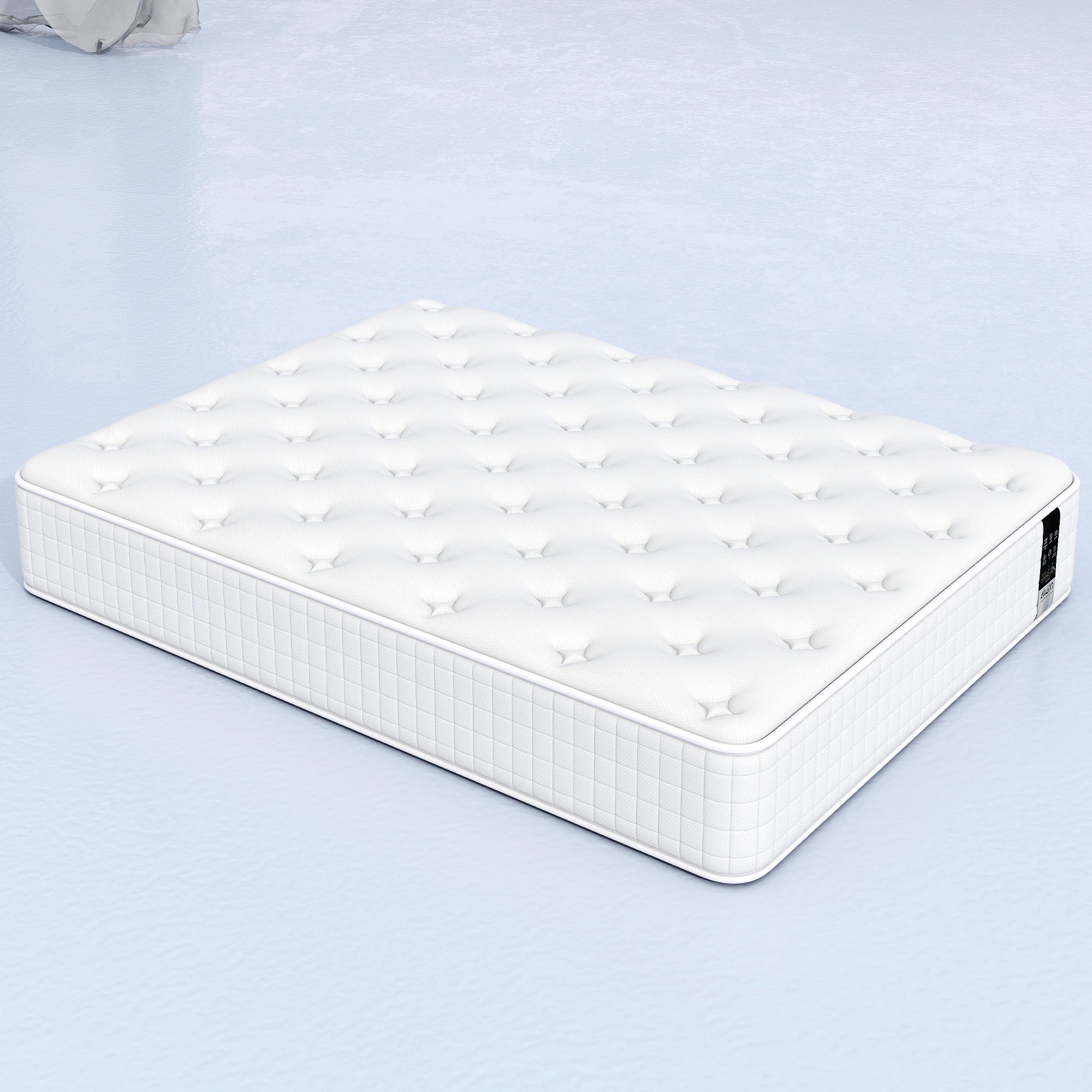 OYAJIA 7-Zone Pocket Spring Mattress with 10-Layer Construction