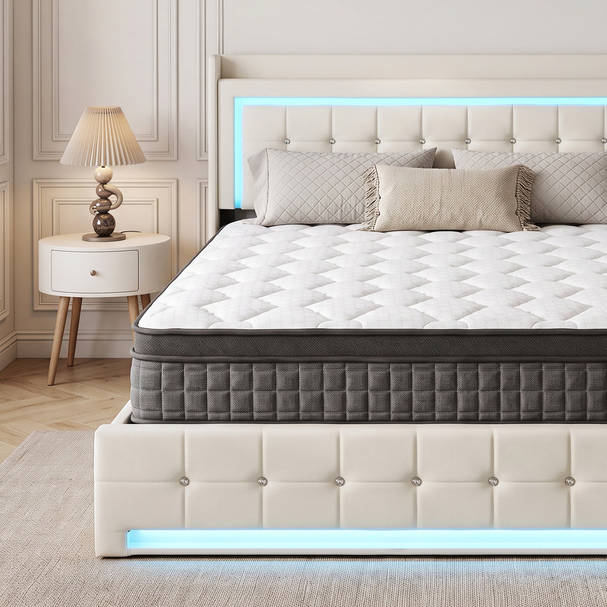 OYAJIA 7-Zone Hybrid Mattress with Memory Foam & Pocket Springs