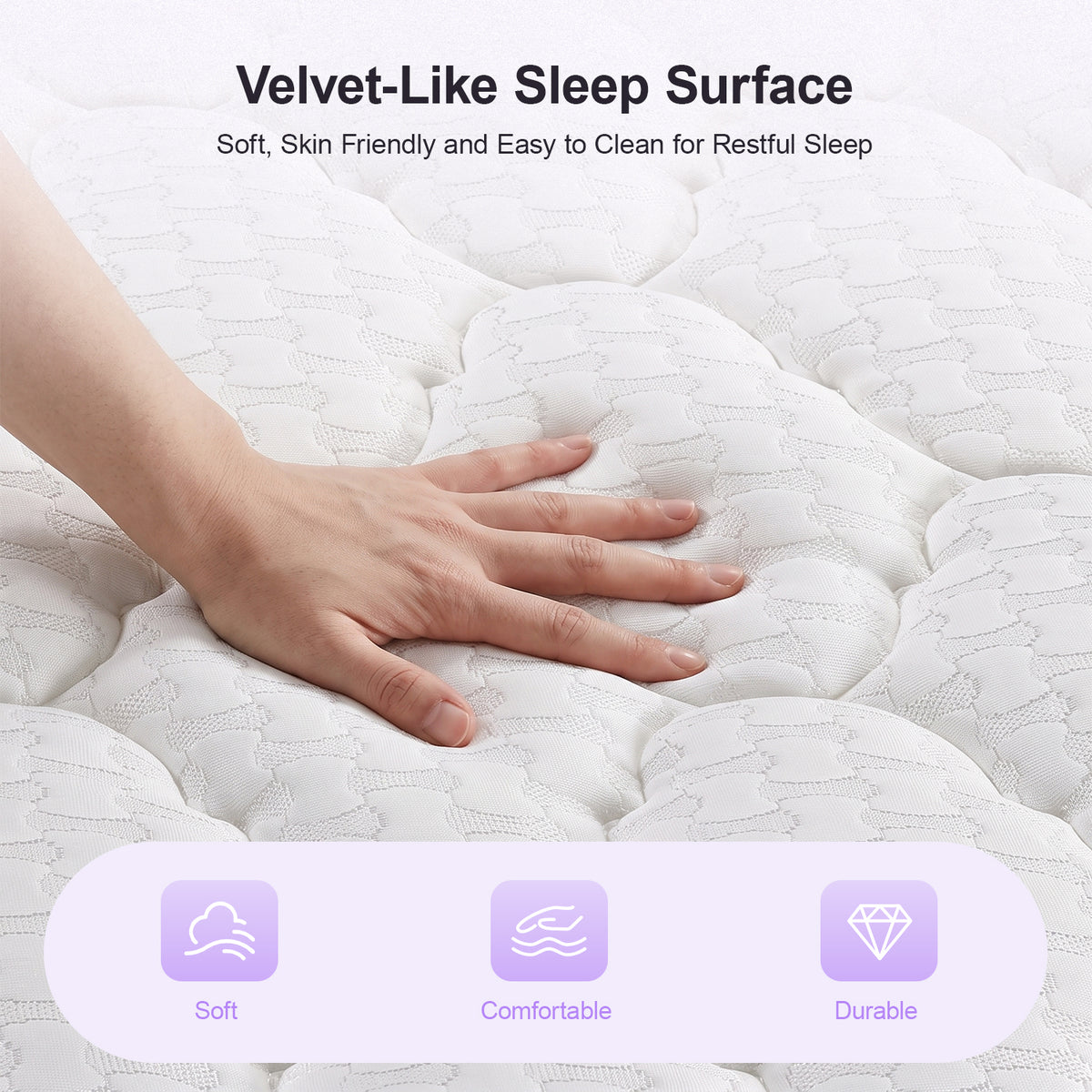 OYAJIA 7-Zone Hybrid Mattress with Memory Foam & Pocket Springs