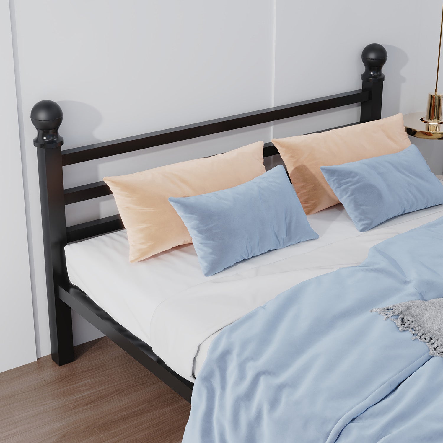 OYAJIA Heavy Duty Bed Frames with Headboard and Footboard