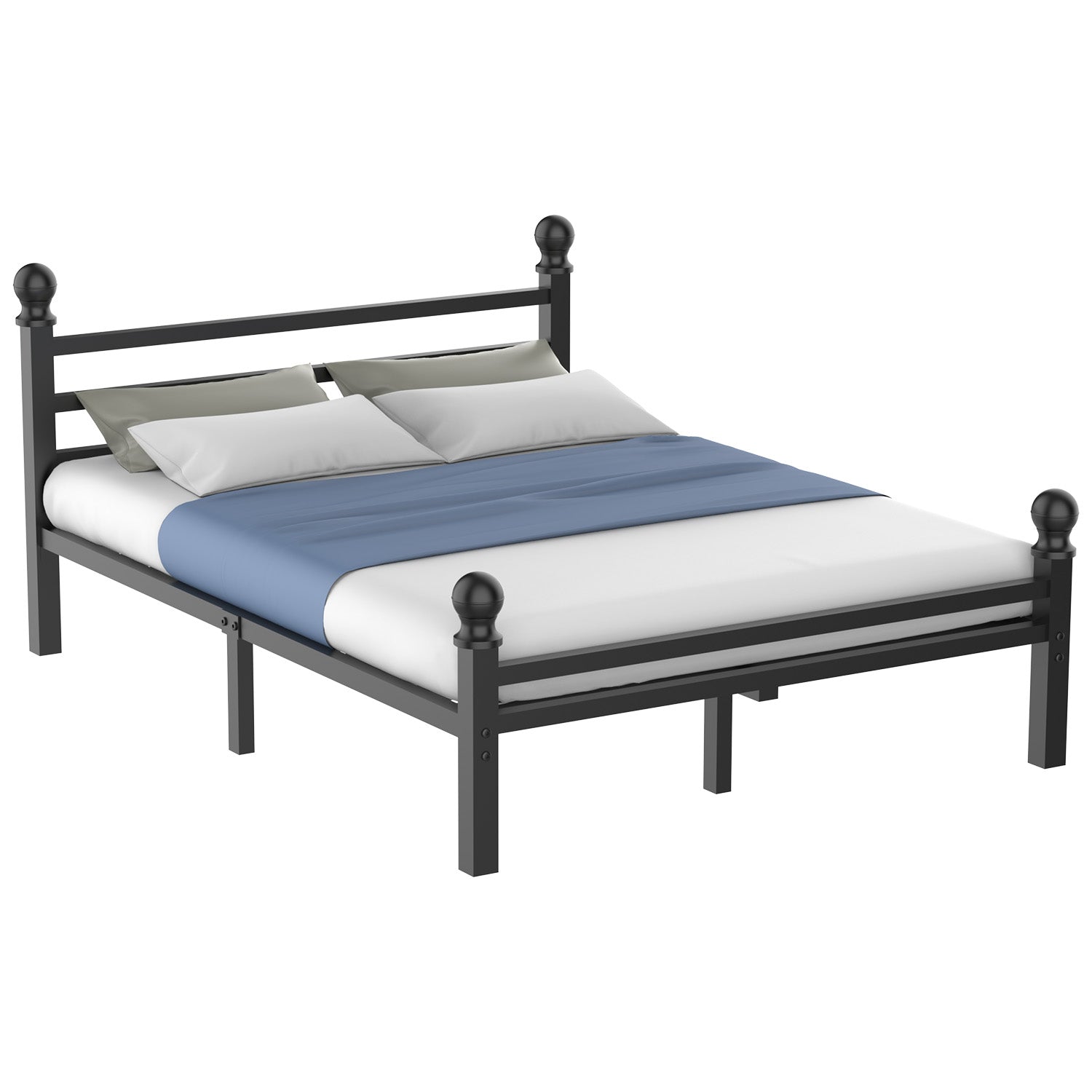 OYAJIA Heavy Duty Bed Frames with Headboard and Footboard