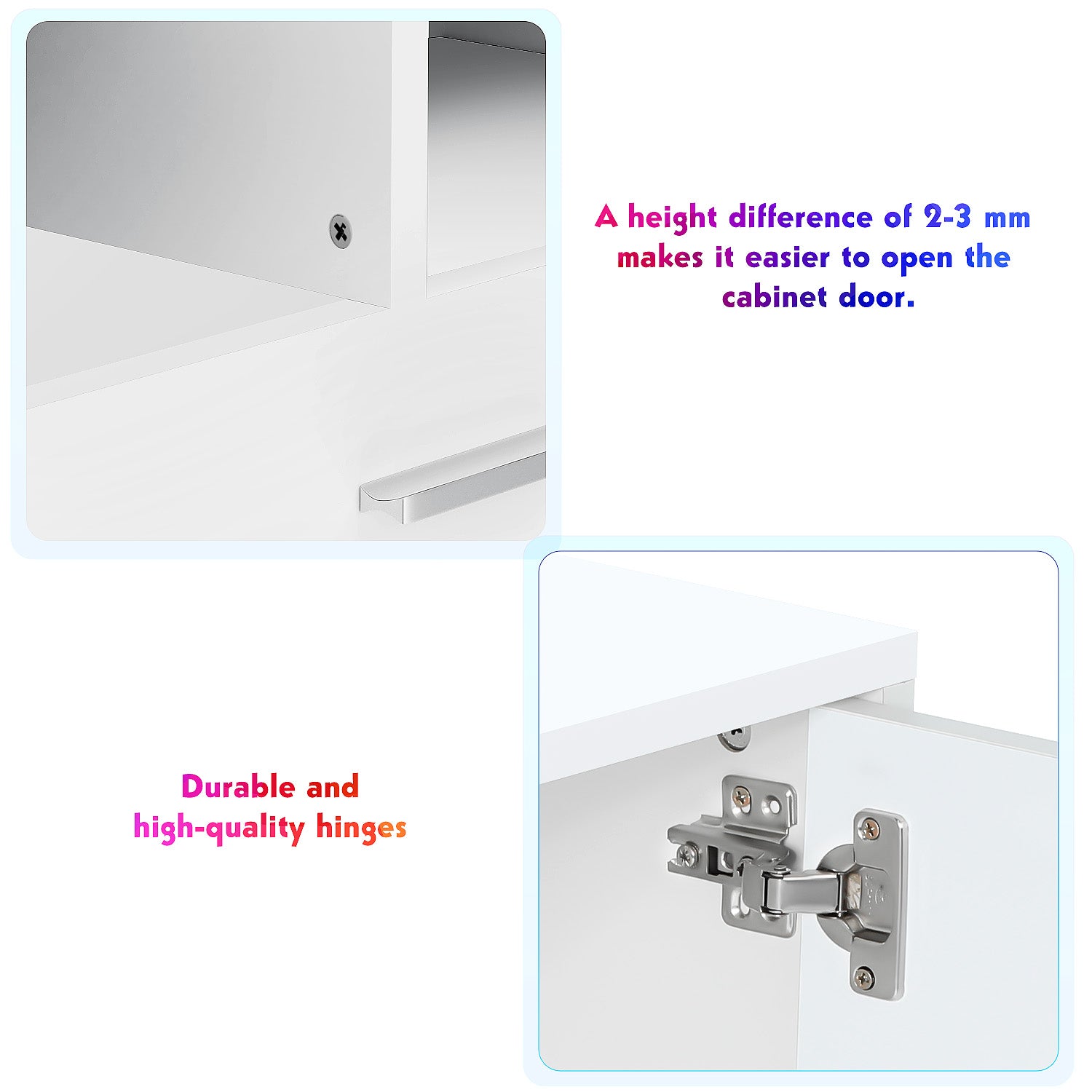 OYAJIA Modern High Gloss TV Stand 160cm with 16-Color RGB LED Lights and Storage