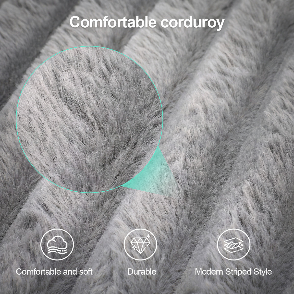 OYAJIA Foldable Corduroy Sofa Bed with 2 Cushions